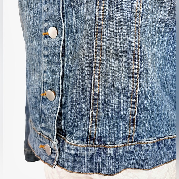 Cache Studded Denim Jacket Women's 12 - Picture 9 of 14